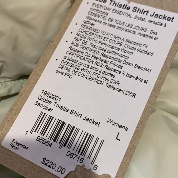 prAna Globe Thistle Shirt Jacket Down Puffer - Picture 5 of 6